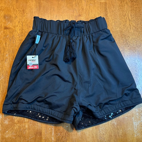 New Black Sequins Sparkly Shorts High Waist Night Out NYE - Picture 5 of 7